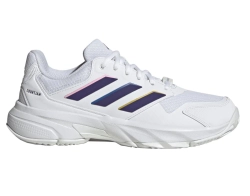 Женские теннисные кроссовки Adidas CourtJam Control 3 W - footwear white/core purple/footwear white