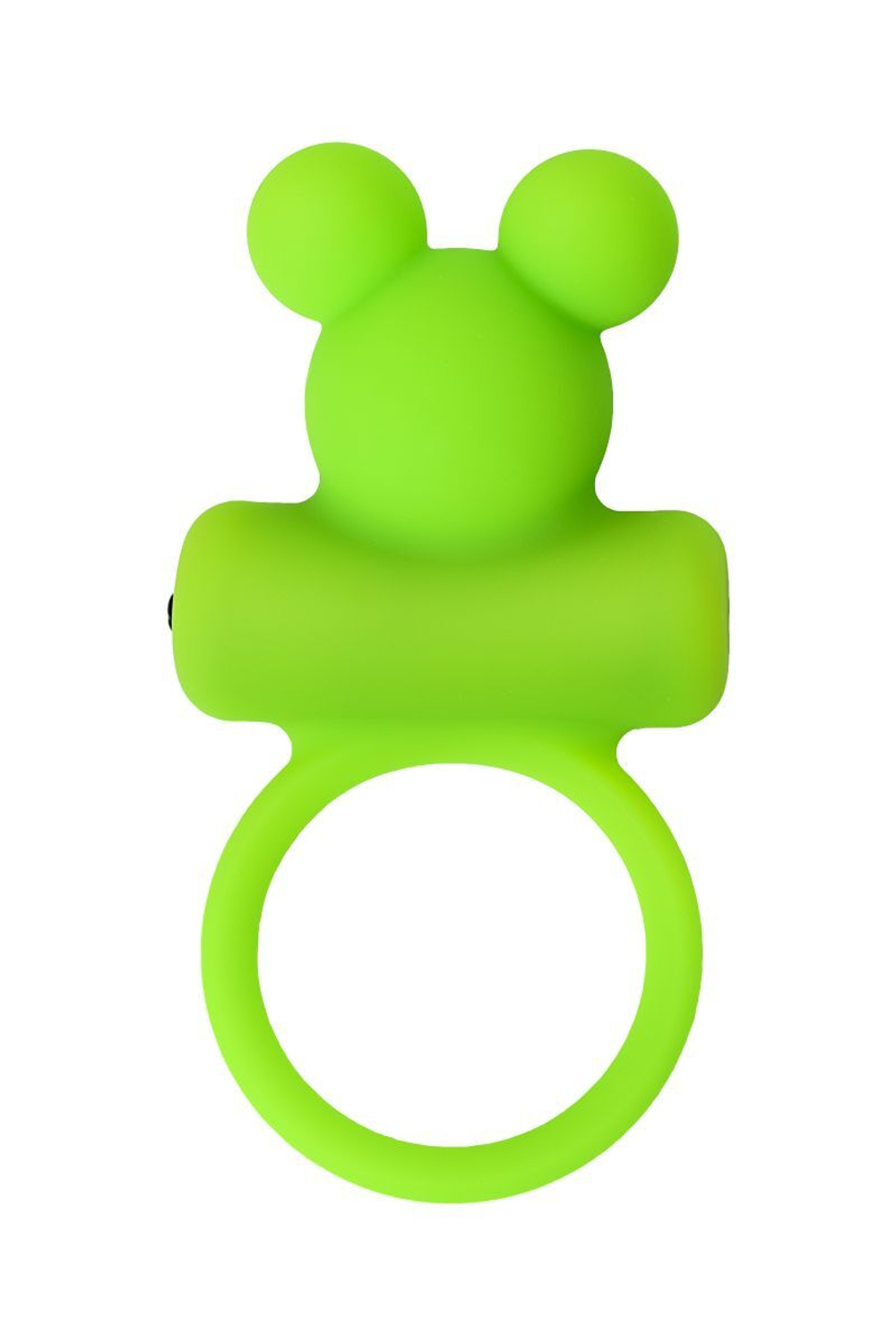 Зеленое виброкольцо на пенис A-Toys (Цвет: зеленый)