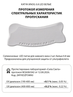 Липкие патчи для LED-наращивания ресниц белые от Кати Виноградовой (Бант 0,8 мм)