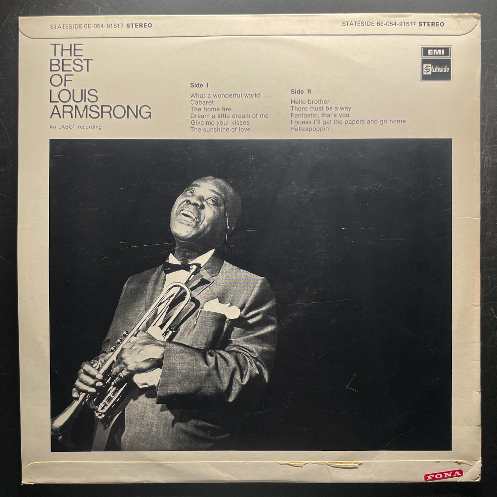 Louis Armstrong ‎– The Best Of Louis Armstrong (Дания 1968г.)