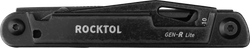 Нож-мультитул Rocktol 15 в 1 нержавеющая сталь, черный, кожаный чехол