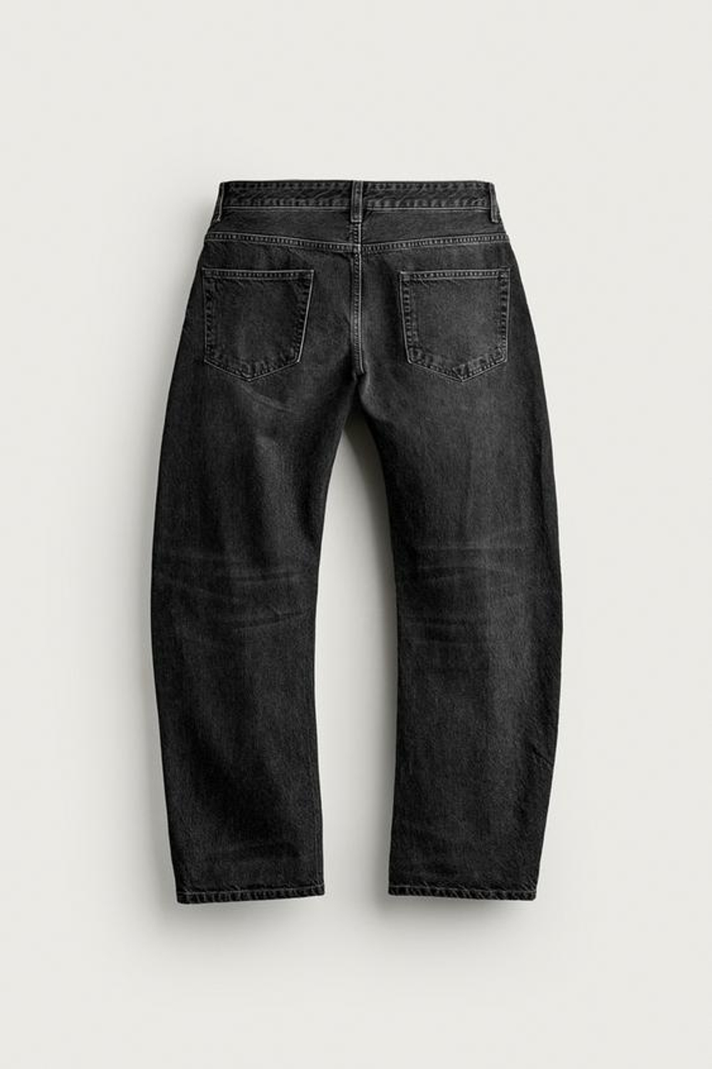 ZARA ДЖИНСЫ STRAIGHT BARREL, УГОЛЬНЫЙ