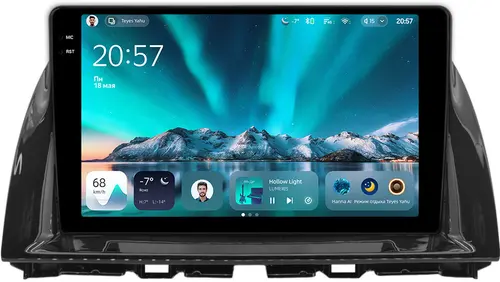 Магнитола для Mazda CX-5 2011-2015 (ШГУ цветной) - Teyes CC4 монитор 10.36" 2K QLED на Android 14, Быстрейшая, Snapdragon 680, DSP, CarPlay, 4G SIM-слот