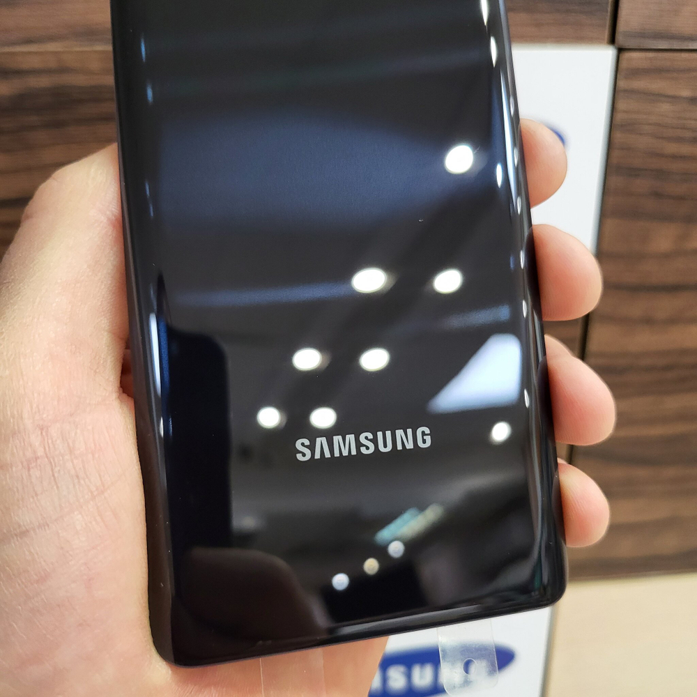 Крышка для Samsung Note 10 Lite - задняя панель премиум качество (чёрного цвета)