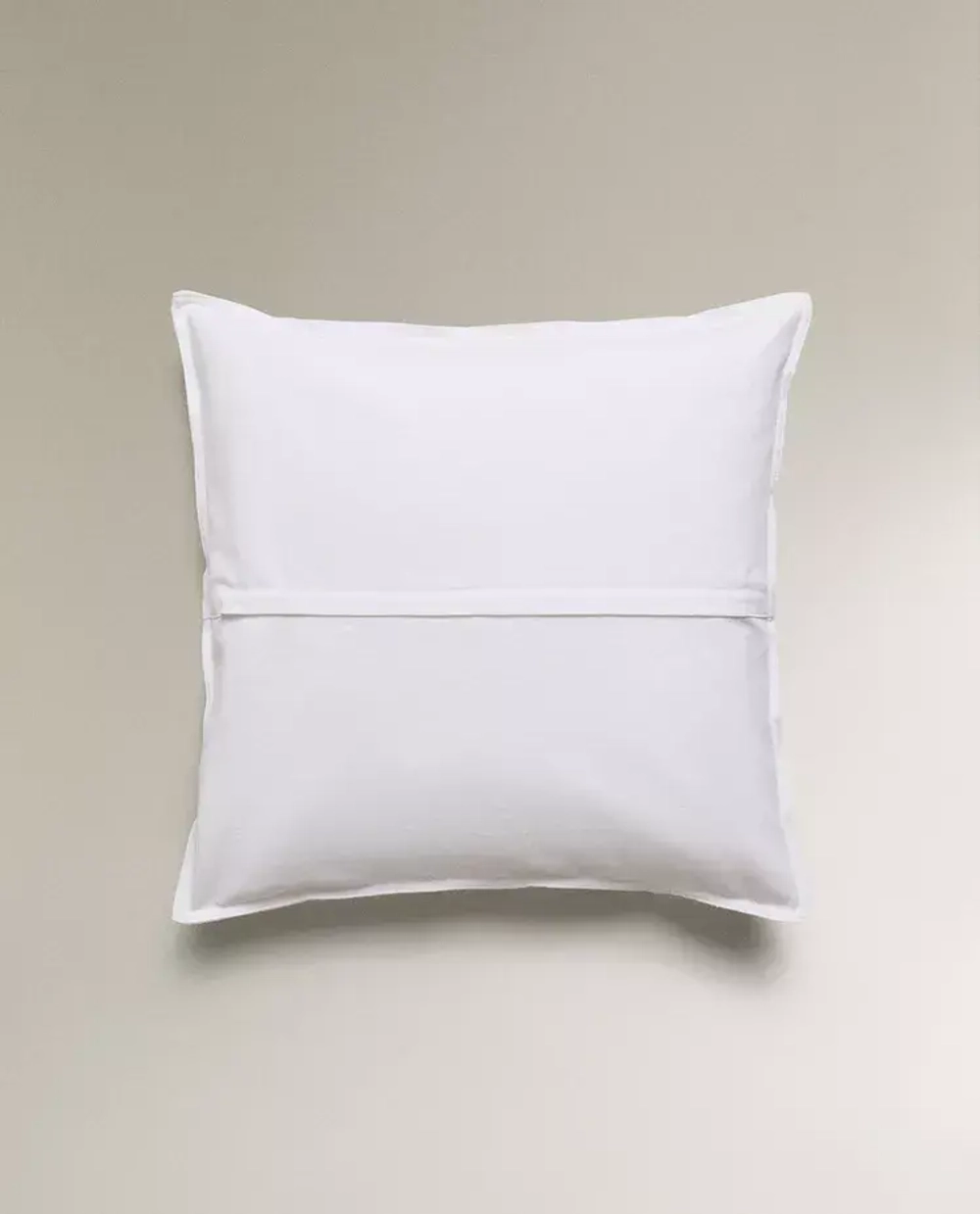ZARA HOME НАВОЛОЧКА ДЛЯ ДЕКОРАТИВНОЙ ПОДУШКИ С ЦВЕТОЧНОЙ ВЫШИВКОЙ, ЖЕЛТОВАТО-БЕЛЫЙ