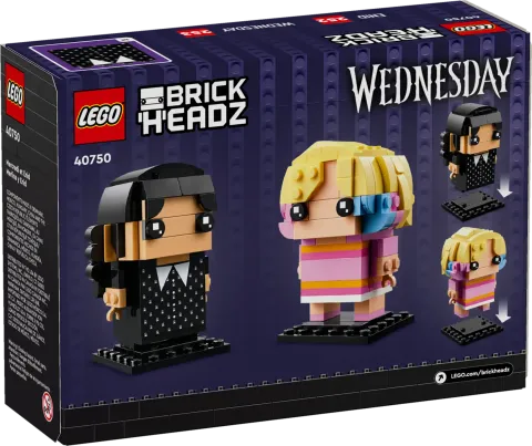 Конструктор LEGO BrickHeadz Wednesday 40750 Уэнздей и Энид