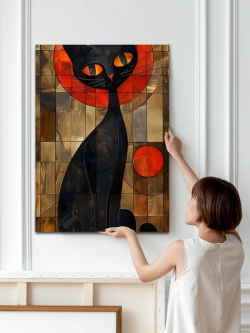Картина Кот на закате модульная 50x70см 1шт.
