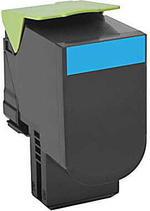 Картридж тонерный голубой 1 шт Lexmark 80C0S20