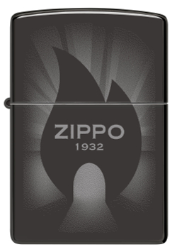 Зажигалка ZIPPO Radiant с покрытием High Polish Black, латунь/сталь, черная, глянцевая, 38x13x57 мм,