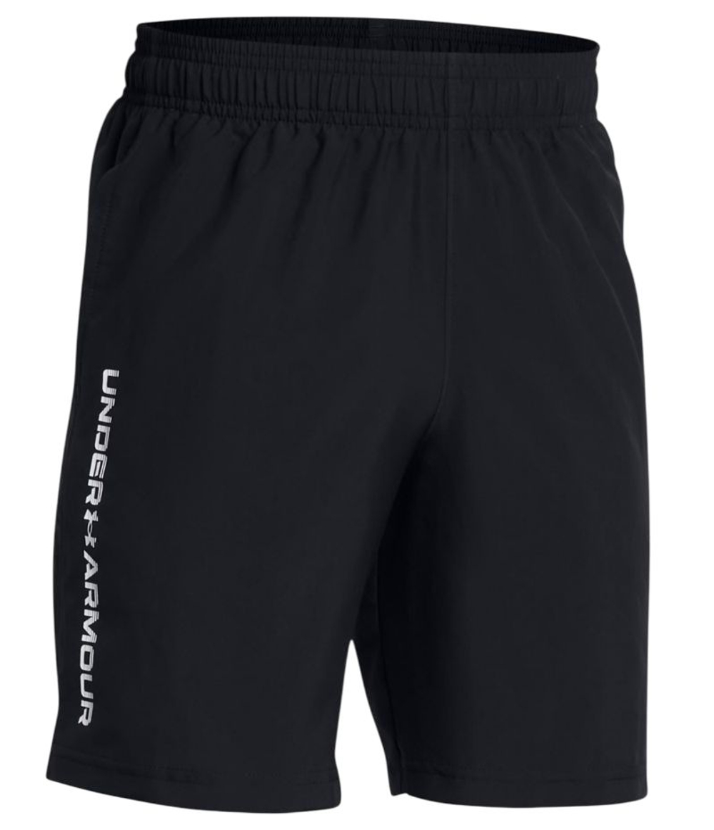 Шорты для мальчика Under Armour Boys Tech Woven Wordmark - black/white