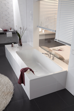 Стальная ванна Kaldewei ASYMMETRIC DUO, Mod.744, размер 1900*1000*420, alpine white, без ножек