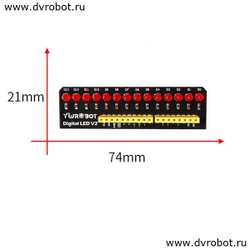 Модуль 0-13 LED YwRobot-красный