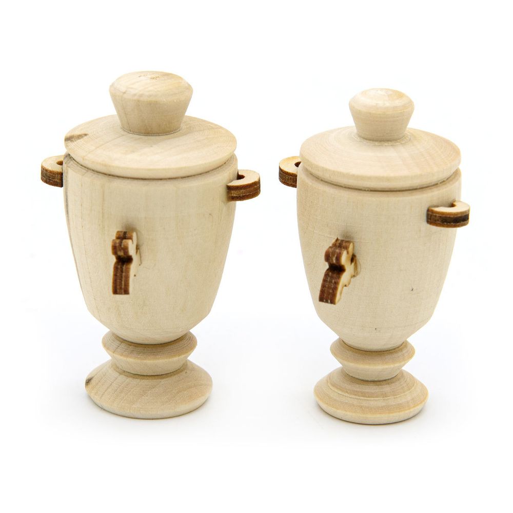 Заготовка из дерева Самовар, h6,3х3,8х3,5см, 2 шт