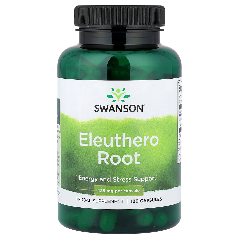 Swanson Vitamins, корень элеутерококка, 120 капсул (425 мг в 1 капсуле)