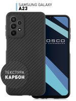 Чехол ROSCO для Samsung Galaxy A23 оптом (арт. SS-A23-CARBONE-BLACK)