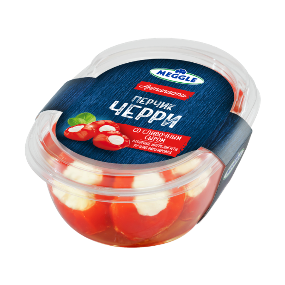 Перчик черри со сливочным сыром "MEGGLE" 210гр