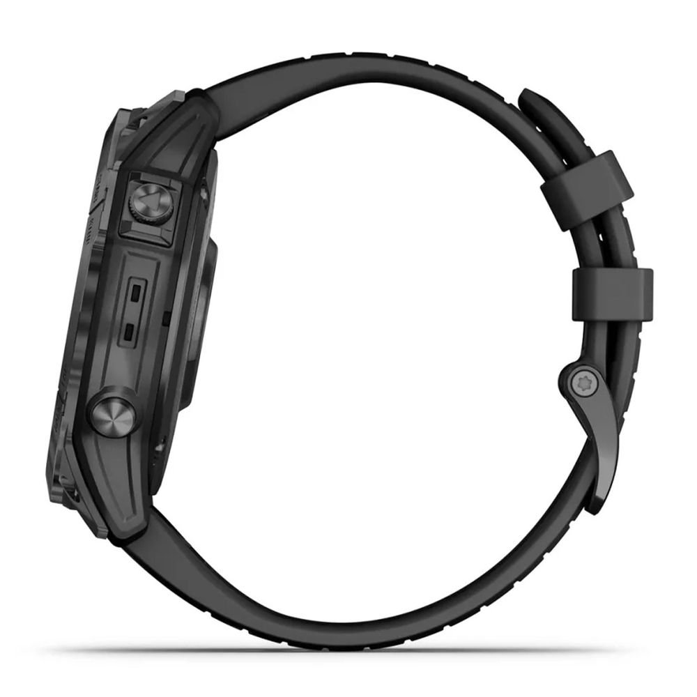 Смарт-часы Garmin Epix Pro Gen 2 Standard Edition 51мм Slate Gray, черный ремешек 010-02804-21