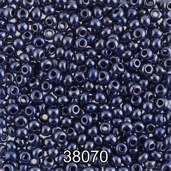 Бисер Preciosa 10/0 (2.3 мм), 500 г, 38070 (Ф504) синий