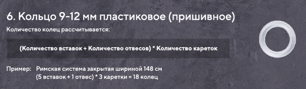 Карниз для римских штор закрытого типа, длина 285 см