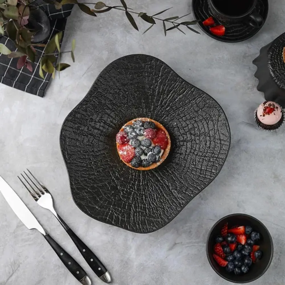 Тарелка d 26 см h4,7 см Wave Up Black Raw Wood P.L. Proff Cuisine [3]