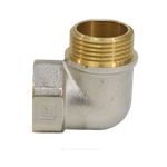 Угольник латунь никель Ду 25 (1") ВР/НР 9002 ГОСТ 32585-2013 Aquasfera 9002-03