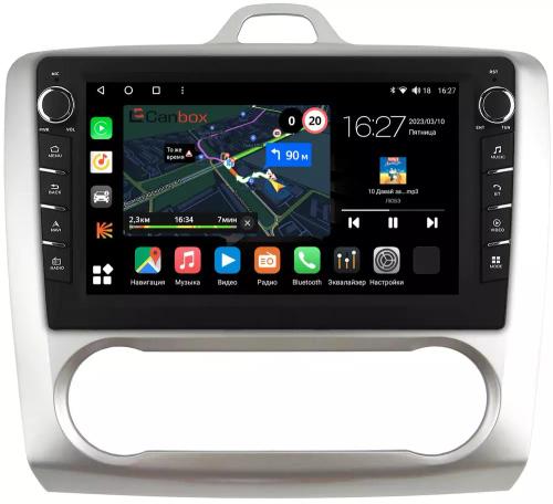 Магнитола для Ford Focus 2 2004-2011 (климат) - Canbox 9060 Android 10, Быстрая, CarPlay, 4G SIM-слот