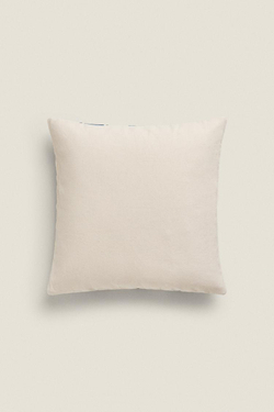 ZARA HOME ЧЕХОЛ НА ПОДУШКУ В ПОЛОСКУ, СИНИЙ