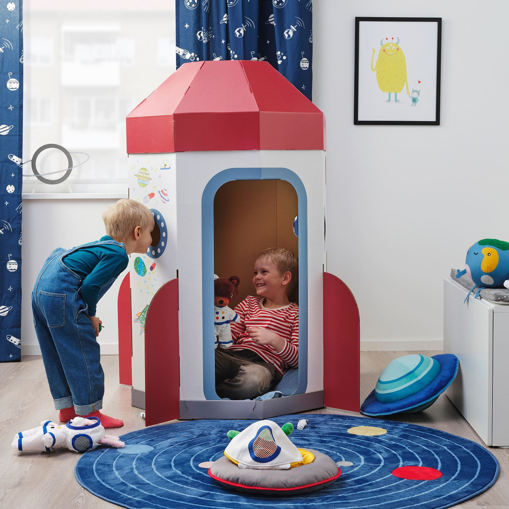 Мягкая игрушка IKEA AFTONSPARV (АФТОНСПАРВ), Космический корабль