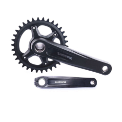 Система Shimano, MT510-1, 12ск, 170мм, ин.вал, 34T без каретк., для CL:52мм, цв. Черный