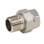Соединитель латунь никель американка Ду 25 (1") прямой ВР/НР VALFEX VF.340.N.100