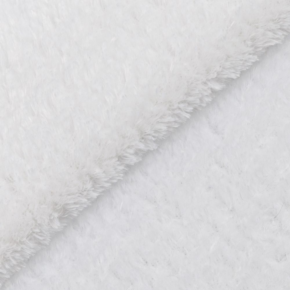 Плюш (ткань) Peppy PTB-002 288 г/м², 152 см / рул. 5 метров, яр. белый/snow white
