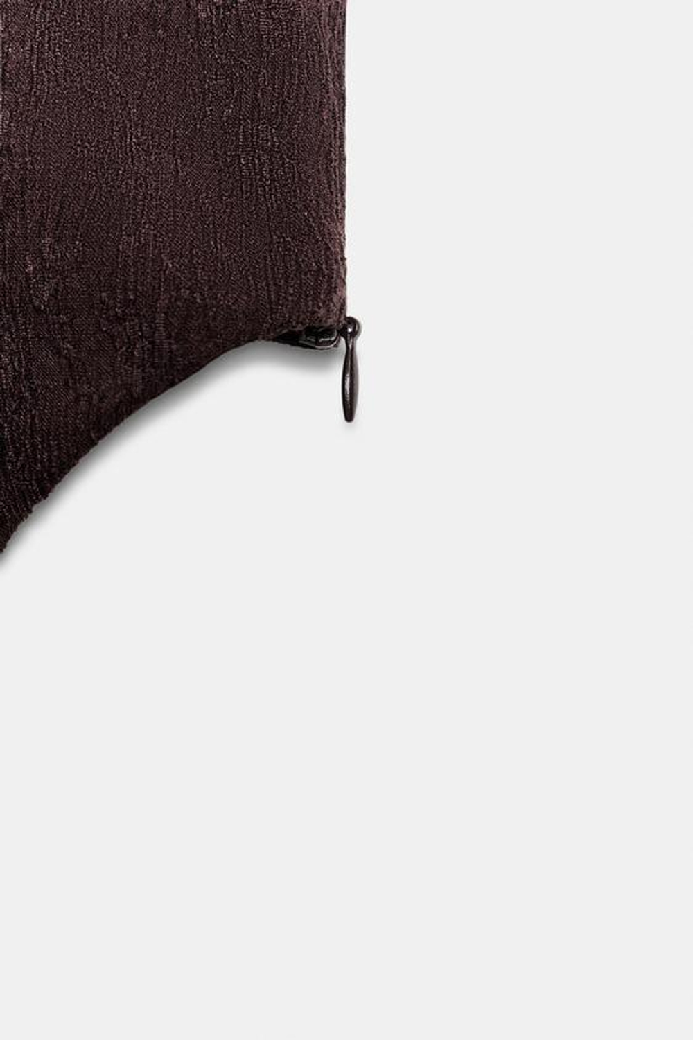 ZARA ТОП В БЕЛЬЕВОМ СТИЛЕ, ШОКОЛАДНЫЙ