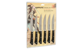 Набор ножей для стейка 6 в 1 Samura Harakiri SHR-0260B/A