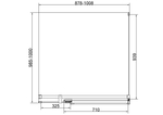 Душевой уголок Vincea Экстенза (Extenza) VSR-4EX901010CLBN, 900/1000*1000, брашированный никель, стекло прозрачное
