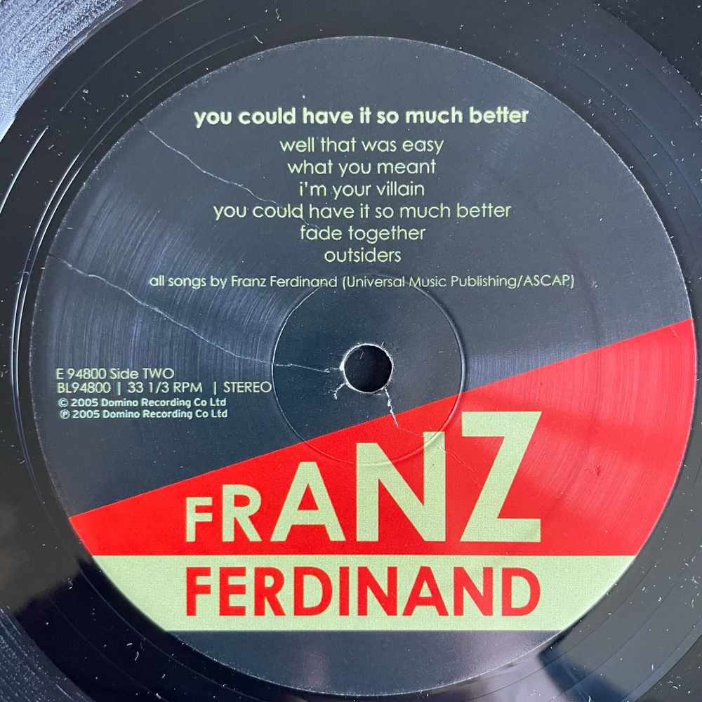 Винтажная виниловая пластинка LP Franz Ferdinand You Could Have It So Much Better (США 2005)