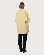RICK OWENS DRKSHDW ФУТБОЛКА ЖЕНСКАЯ БЕЖЕВАЯ HOLLYWOOD JUMBO SS
