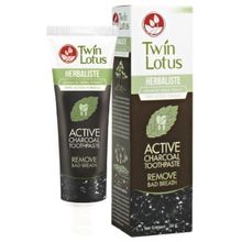 Зубная паста Twin Lotus Active Charcoal c углем 25 гр 2 уп