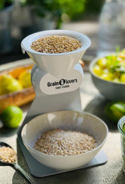 Ручная зернодавилка Mockmill Table-Flaker Grainlovers вальцовая мельница для зерна, овсяных хлопьев, мюсли