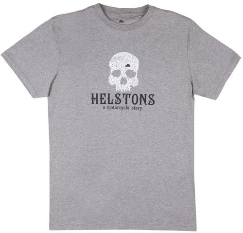 Купить Мотоодежда Футболка Helstons TS Skull Coton / Серый