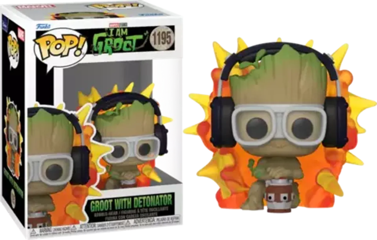 Funko POP! Marvel. I am Groot: Groot with Detonator (1195)