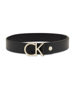 кожаный ремень logo Calvin Klein - черный(K60K602141)