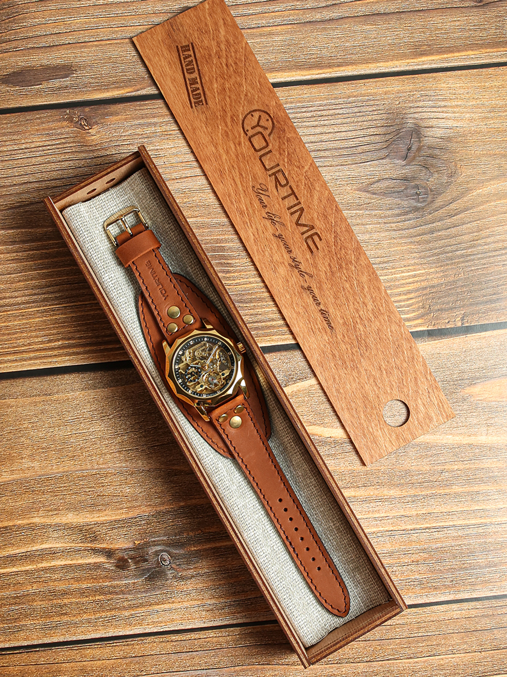 Часы скелетоны женские механические Centuria 2.0 YOURTIME