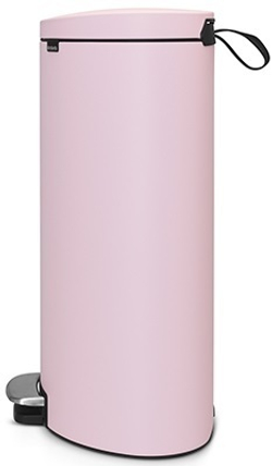 Ведро Brabantia FlatBack 40л розовое сбоку