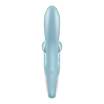 Голубой вибратор-кролик 21,2см Satisfyer Touch me