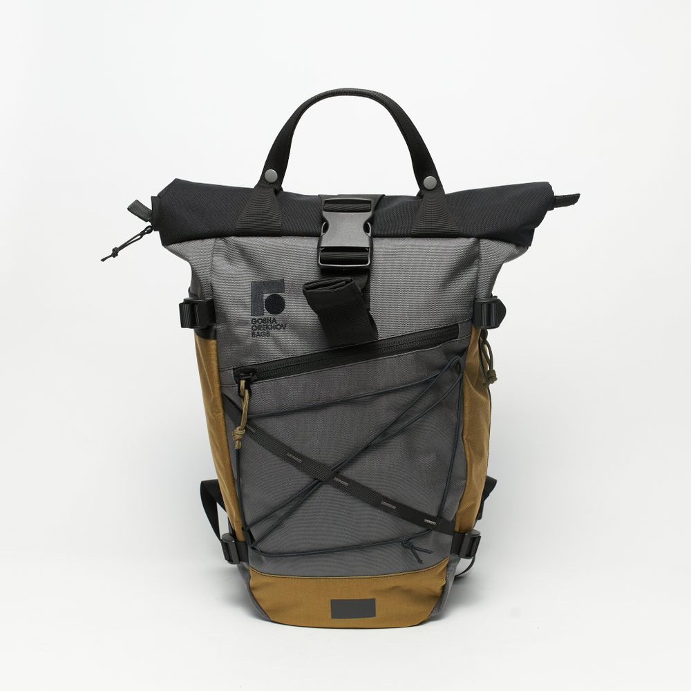 Рюкзак Rolltop Grubo 500 серый мышиный/песочный