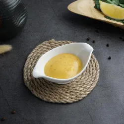 Соусник 65 мл 10,2*6 см h4 см Mini Mix овальный белый фарфор P.L. Proff Cuisine [6]