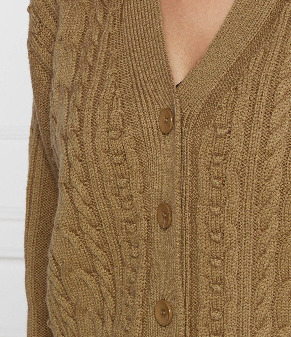 Хлопковый кардиган Max Mara Leisure - коричневый(334603366)