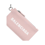 Balenciaga Cash Key Ring Grained Calfskin Card Holder Card Holder Women"s Pink