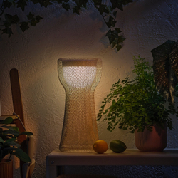 IKEA SOLVINDEN  (ИКЕА СОЛВИНДЕН)  -  Декоративный светильник LED напольный - на солнечной батарее/сетка бежевый