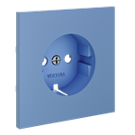 Накладка для розетки с заземлением, (деним) Voltum S70 VLS000615
